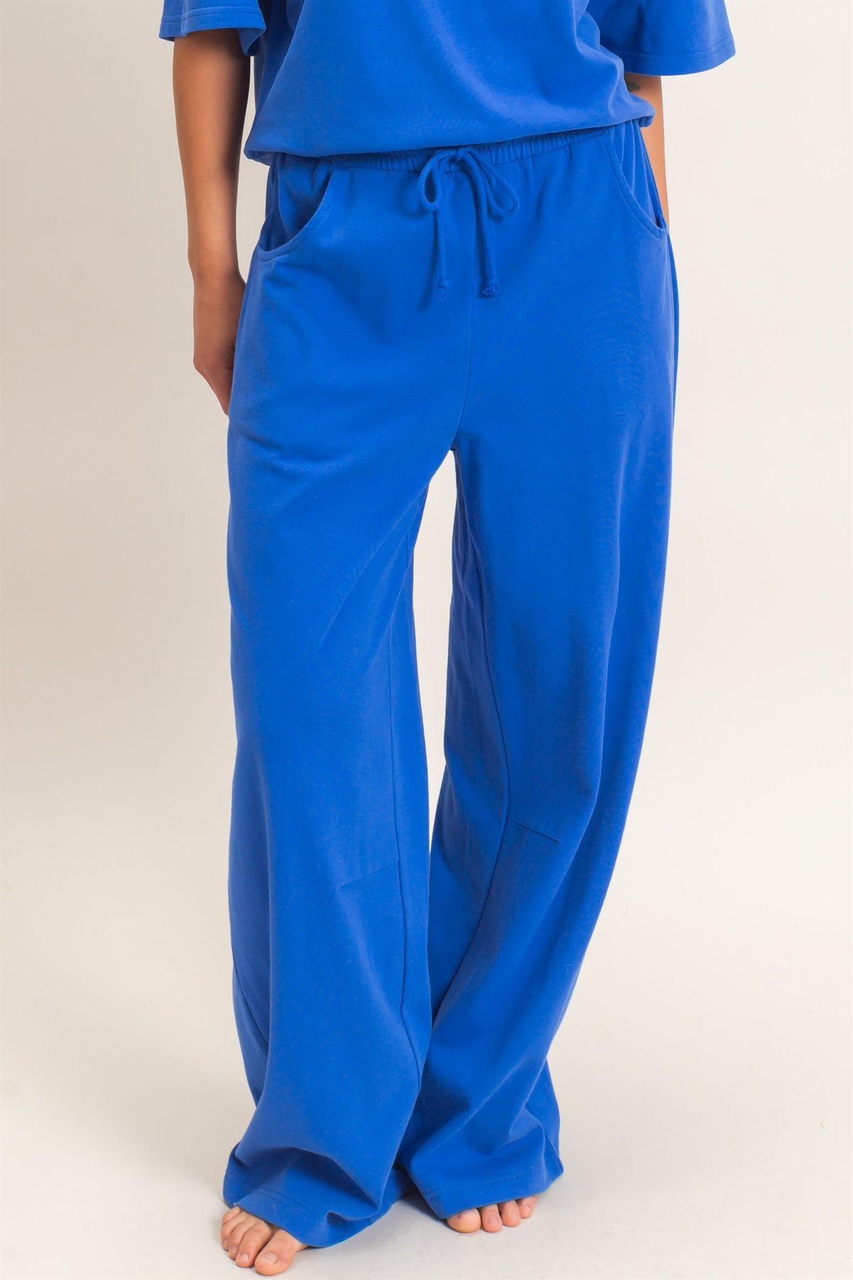 Washed Barrel Sweatpants Cobalt