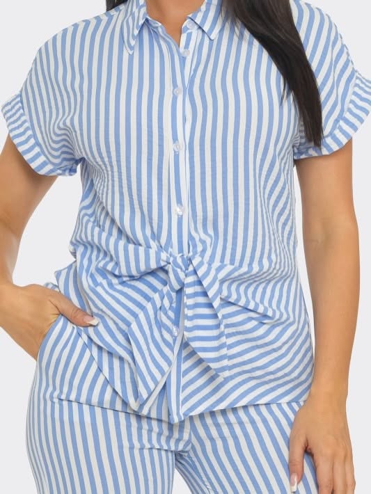 Blue Striped Set