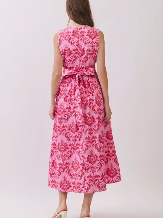 Pink Midi Dolly Dress