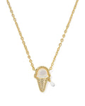 Kendra Scott- Ice Cream Gold Short Pendant Necklace
