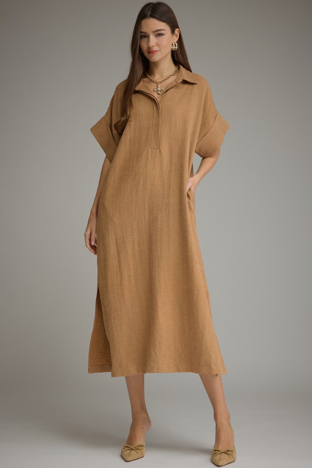 Camilla Camel Dress